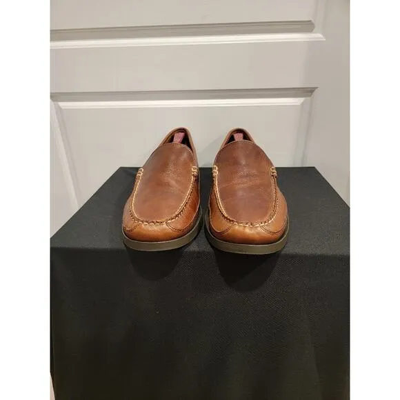 LL Bean Driving Loafers Men's Sz 13D Brown Slip On Comfort Shoes