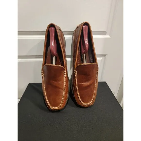 LL Bean Driving Loafers Men's Sz 13D Brown Slip On Comfort Shoes