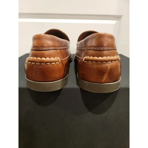 LL Bean Driving Loafers Men's Sz 13D Brown Slip On Comfort Shoes