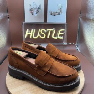 L.L Bean Women's Camden Hills Penny Loafers Suede Sz 11 Medium Width