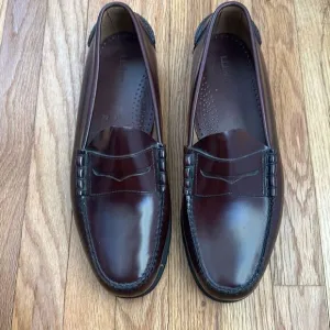 LL Bean Burgundy Penny Loafers Men’s Size 14 EE