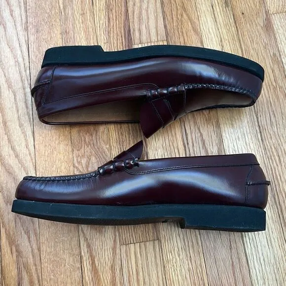 LL Bean Burgundy Penny Loafers Men’s Size 14 EE