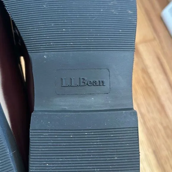 LL Bean Burgundy Penny Loafers Men’s Size 14 EE