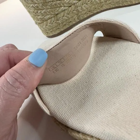 LNWB | Stuart Weitzman | Platform Sandals | Beige | Size 8.5 US