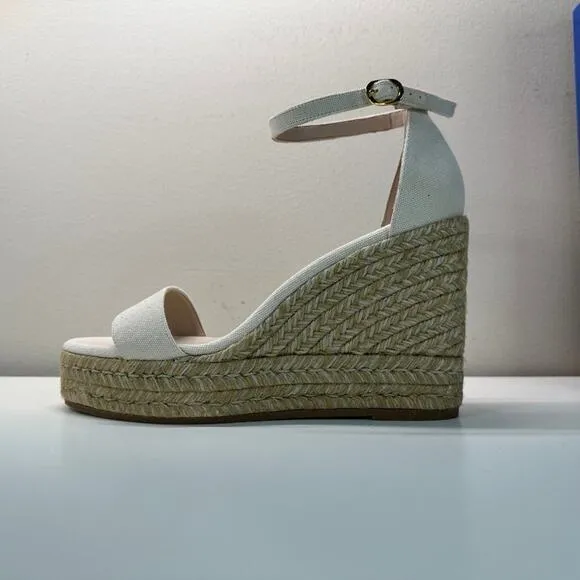 LNWB | Stuart Weitzman | Platform Sandals | Beige | Size 8.5 US
