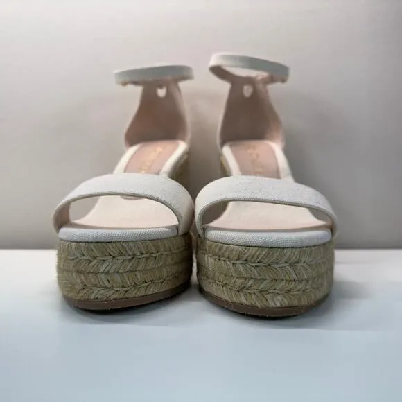 LNWB | Stuart Weitzman | Platform Sandals | Beige | Size 8.5 US