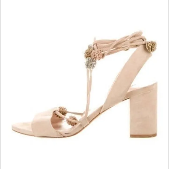 Loeffler Randall Bea Suede Ankle Wrap Sandal 11