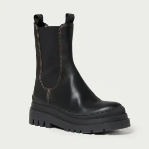 Loeffler Randall Carlota Black Chunky Lug Boot Black Size 6.5 NEW IN BOX