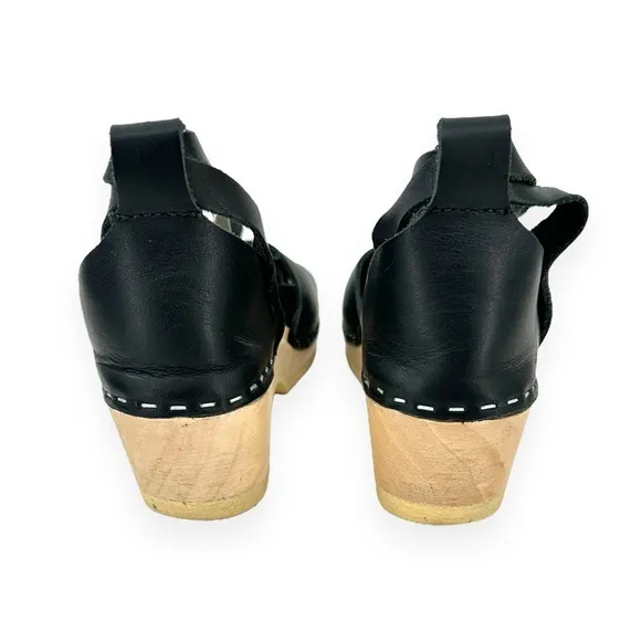 Loeffler Randall Limited Edition Heart LR Inke Low Ankle Wrap Clog Sandals sz 37