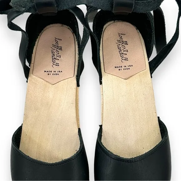 Loeffler Randall Limited Edition Heart LR Inke Low Ankle Wrap Clog Sandals sz 37