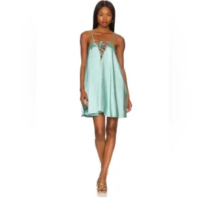 Lovers and Friends Kayleigh Trapeze Dress in Mermaid Green NWT Size Large