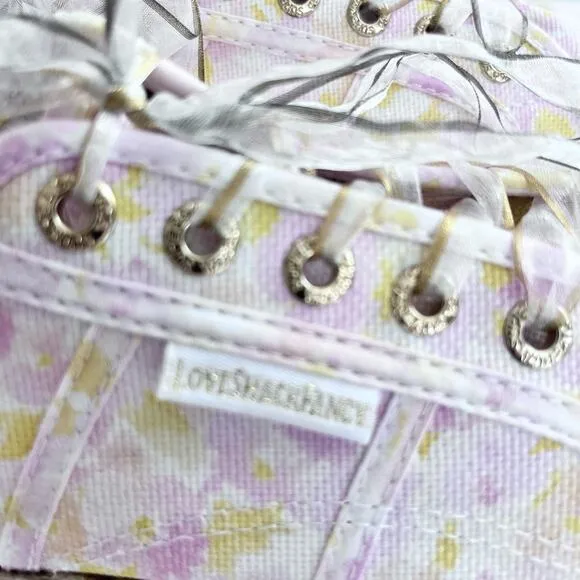 LoveShackFancy x Superga Platform Floral Canvas Sneaker size 7.5