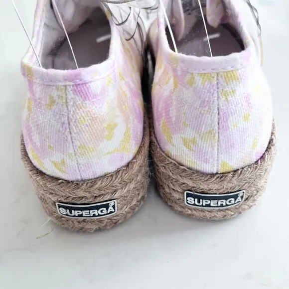 LoveShackFancy x Superga Platform Floral Canvas Sneaker size 7.5