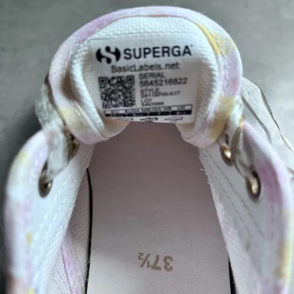 LoveShackFancy x Superga Platform Floral Canvas Sneaker size 7.5