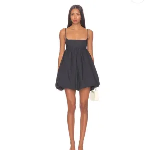 LPA REVOLVE BLACK PUFF STRAPPY BACK CORSET STYLE MINI PARTY COCKTAIL DRESS 2