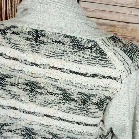 Lucky Brand | Aztec Print Knit Waterfall Cardigan