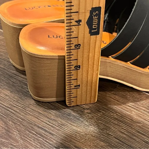 Lucky Brand Black Platform Sandals