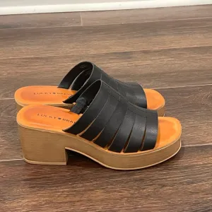 Lucky Brand Black Platform Sandals