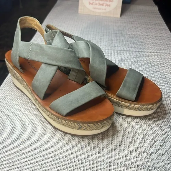 Lucky Brand Johannas Platform Sandals Size7US/37.5 EUR, espadrilles