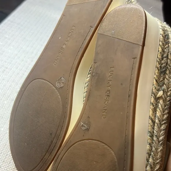 Lucky Brand Johannas Platform Sandals Size7US/37.5 EUR, espadrilles