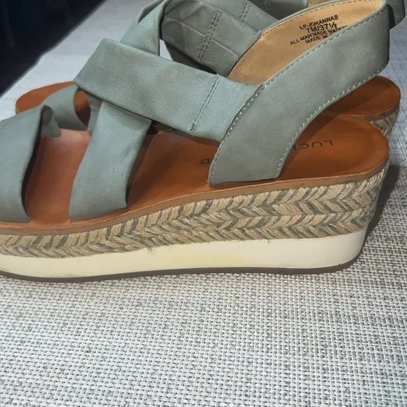 Lucky Brand Johannas Platform Sandals Size7US/37.5 EUR, espadrilles