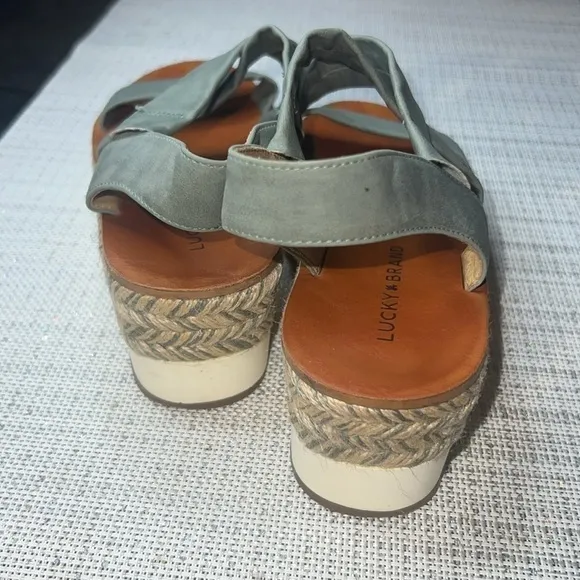 Lucky Brand Johannas Platform Sandals Size7US/37.5 EUR, espadrilles