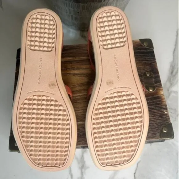 Lucky Brand Nayda Strap Sandals in Cognac