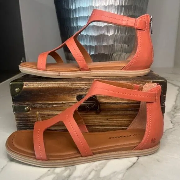 Lucky Brand Nayda Strap Sandals in Cognac