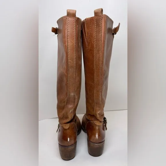LUCKY BRAND Women’s Rollie Leather Boots in Tan Size 8M