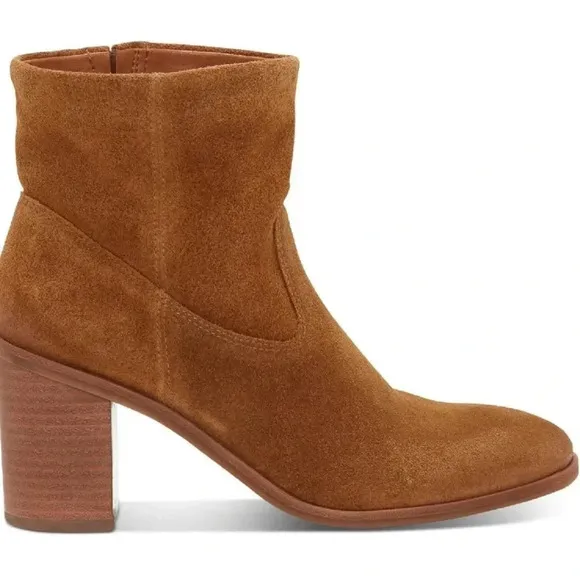 LUCKY BRANDJOZELYN SUEDE ROUND TOE MID-CALF BOOTS