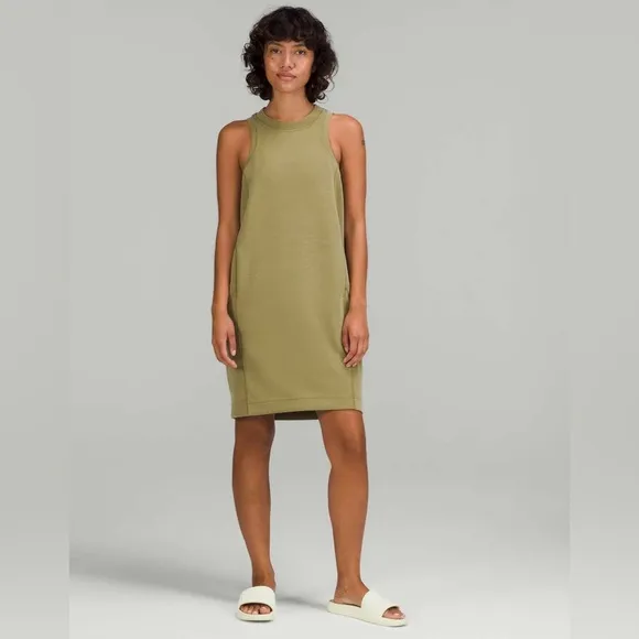 Lululemon Softstreme Back In Action DressBronze GreenSize 2