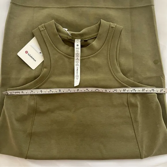 Lululemon Softstreme Back In Action DressBronze GreenSize 2