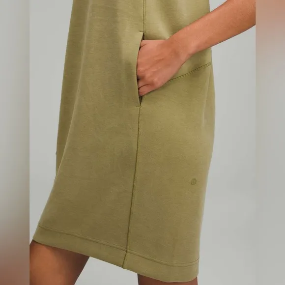 Lululemon Softstreme Back In Action DressBronze GreenSize 2