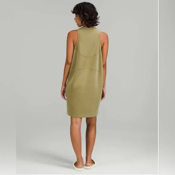 Lululemon Softstreme Back In Action DressBronze GreenSize 2