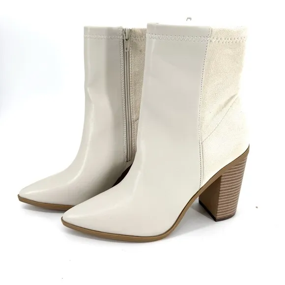 Lulu’s Mid-Calf Booties in Bone Color Size 11 New In Box
