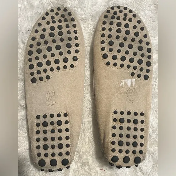 M. Gemi The Felize Suede Latte Tan Loafers Made in Italy Women’s size 40/9.5