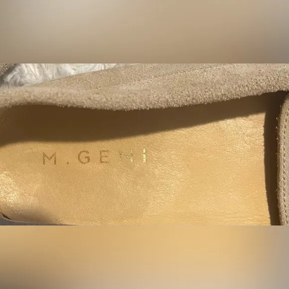 M. Gemi The Felize Suede Latte Tan Loafers Made in Italy Women’s size 40/9.5