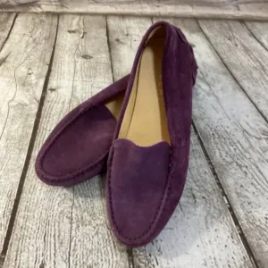 M. Gemi Womens Sz 38 EU 7.5 US Purple Suede Driving Loafers Flats Shoes