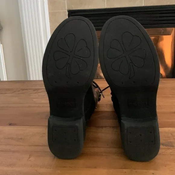 Madden Girl Combat Boots, Size 8.5M, Black.