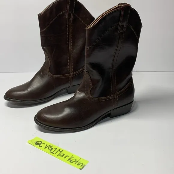 Madden Western Boots BIG Girl's Size 6 1/2 Brown Western Mid-Calf NEW with tag
