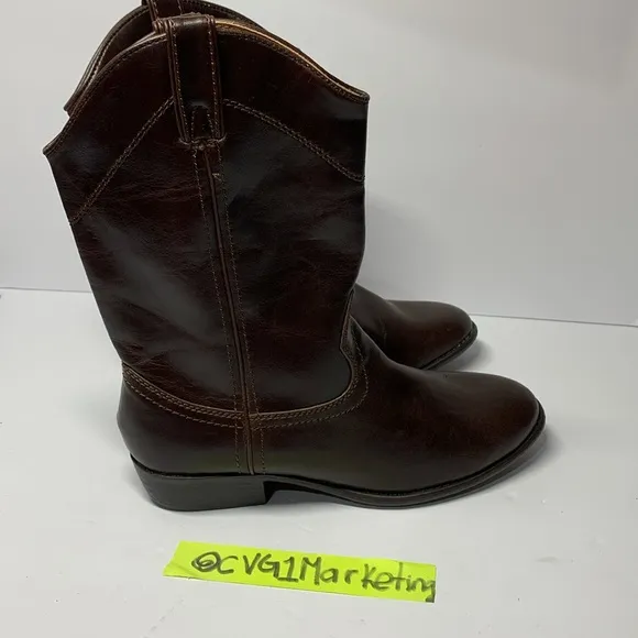 Madden Western Boots BIG Girl's Size 6 1/2 Brown Western Mid-Calf NEW with tag