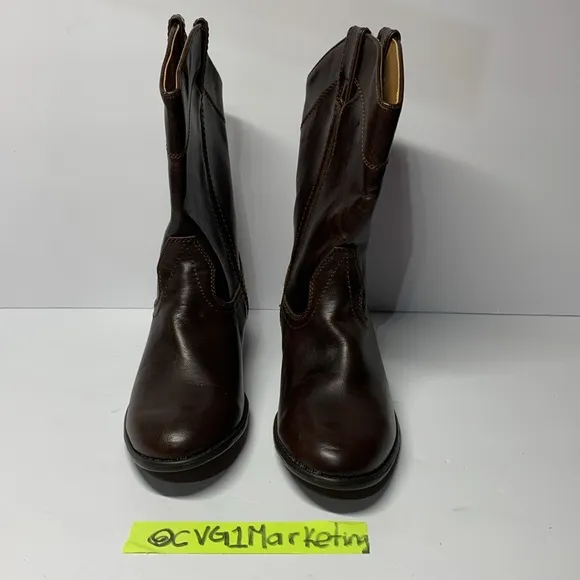 Madden Western Boots BIG Girl's Size 6 1/2 Brown Western Mid-Calf NEW with tag