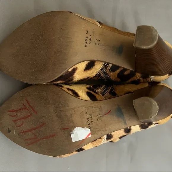 Madewell 1937 Italian Leopard Calf Hair Boots 7.5