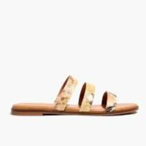 Madewell Llana Strappy Sandals Flats Leather  Sz 5 Like New