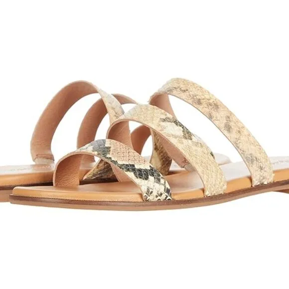 Madewell Llana Strappy Sandals Flats Leather  Sz 5 Like New
