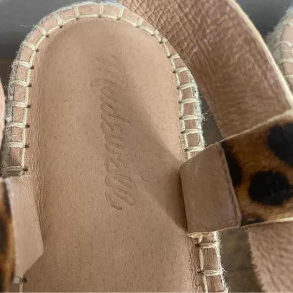 Madewell sandals The Malia Espadrille Sandal in Leopard Calf Hair