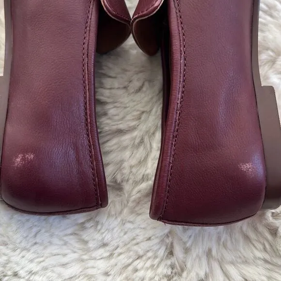 Madewell The Lacey Loafer in Leather Cabernet Size 5