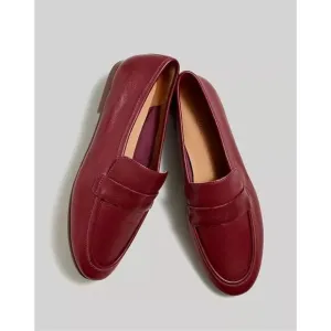 Madewell The Lacey Loafer in Leather Cabernet Size 5