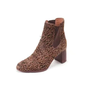 MADEWELL The Laura Chelsea Boot in Spotted Calf Hair bootie ankle boots sz 6