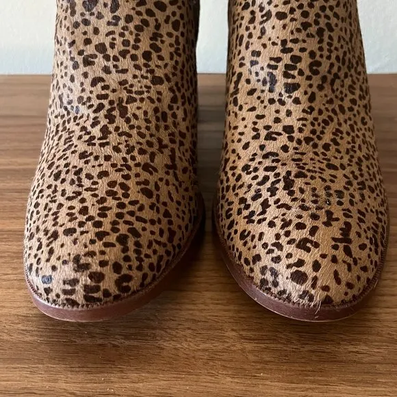 Madewell The Laura Chelsea Boot in Spotted Calf Hair Size 8